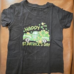 Black St. Patrick's Day Kids T-Shirt Size 5T/6
